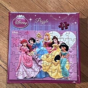 NEW! DISNEY Princesses 48 Piece Jigsaw Puzzle: Ariel Cinderella Jasmine Belle